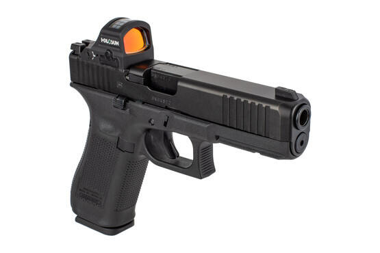 Holosun ACSS Vulcan pistol red dot sight attached to a glock